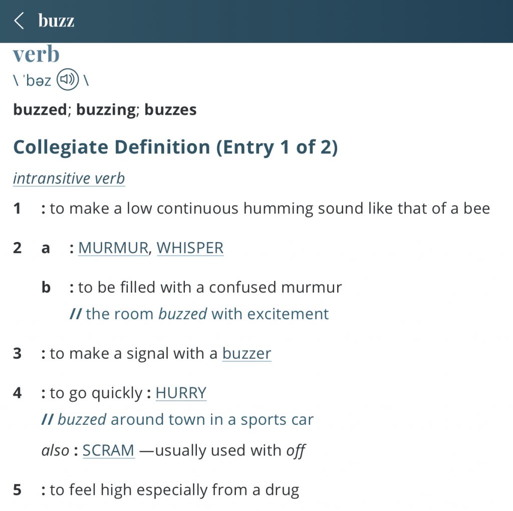 Buzz-definition