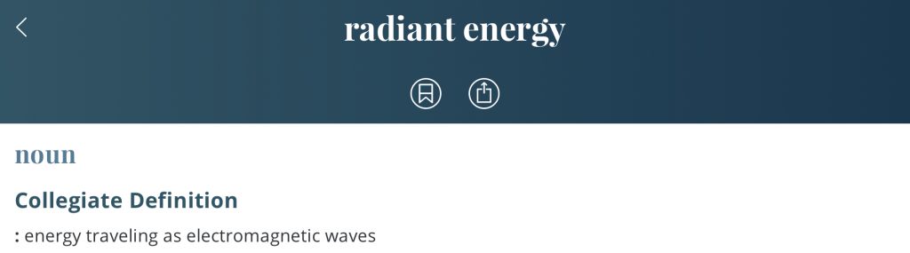 Definition-radiant-energies