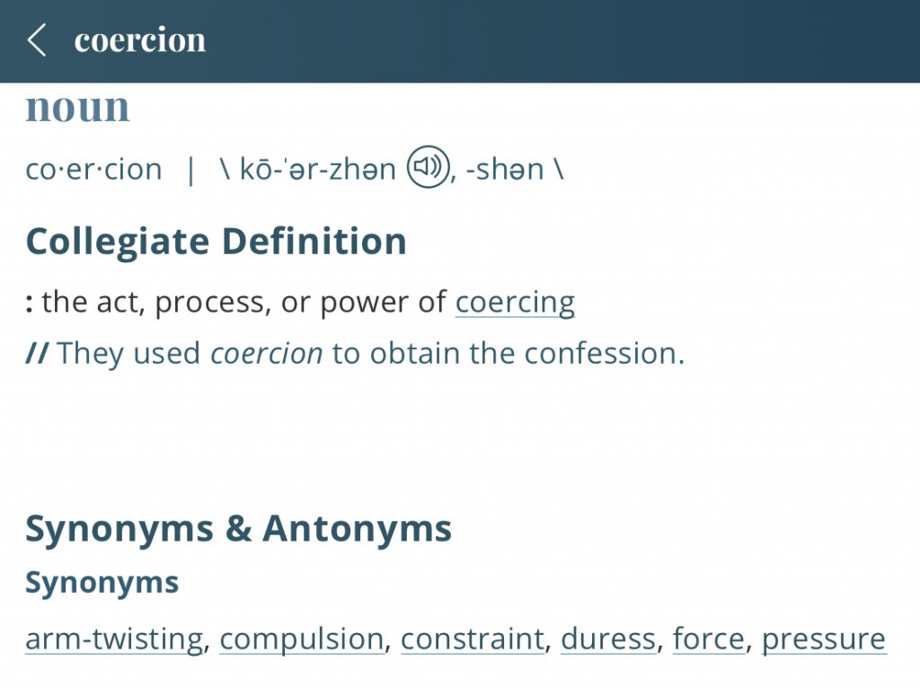 Definition-coercion