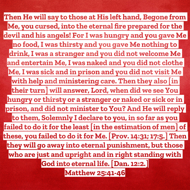 Matthew25:41-46