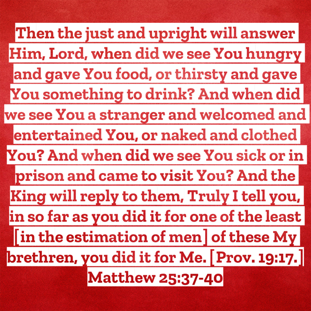 Matthew25:37-40