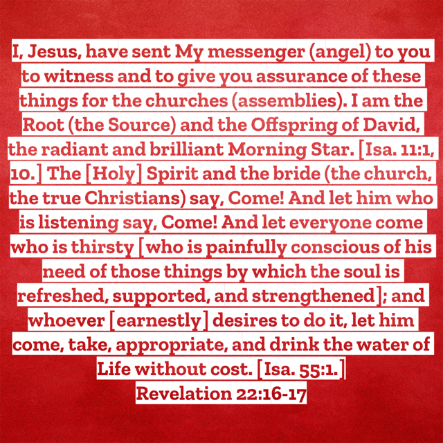 Revelation22:16-17