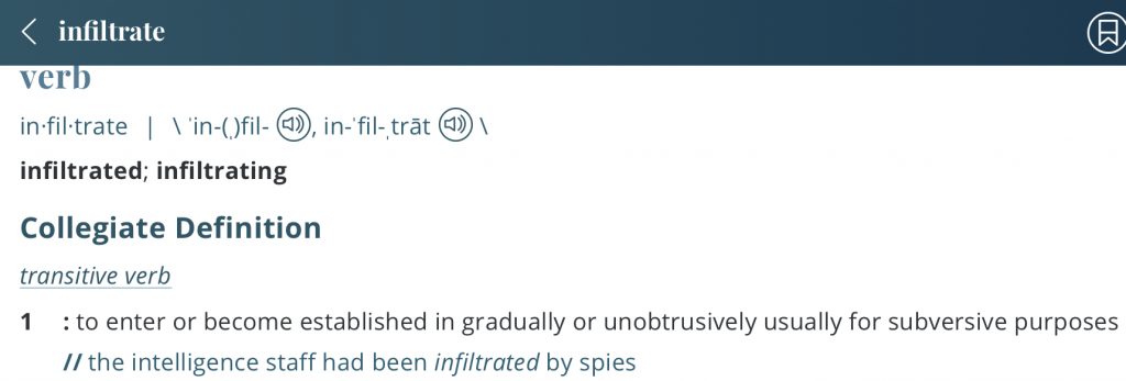 Definition-infiltrate