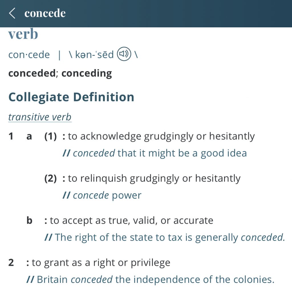 definition-concede