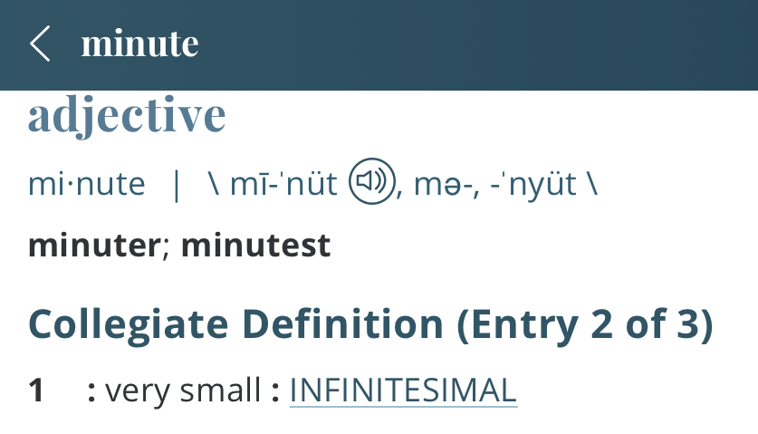 Definition-minute