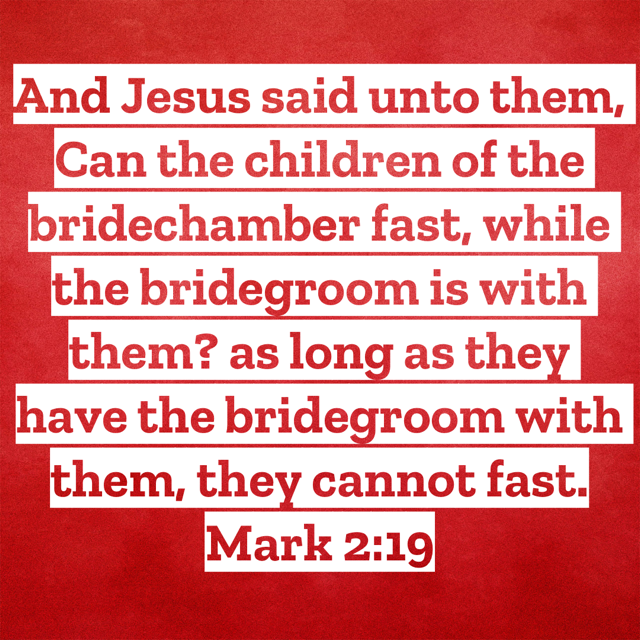 Mark2:19-Purim
