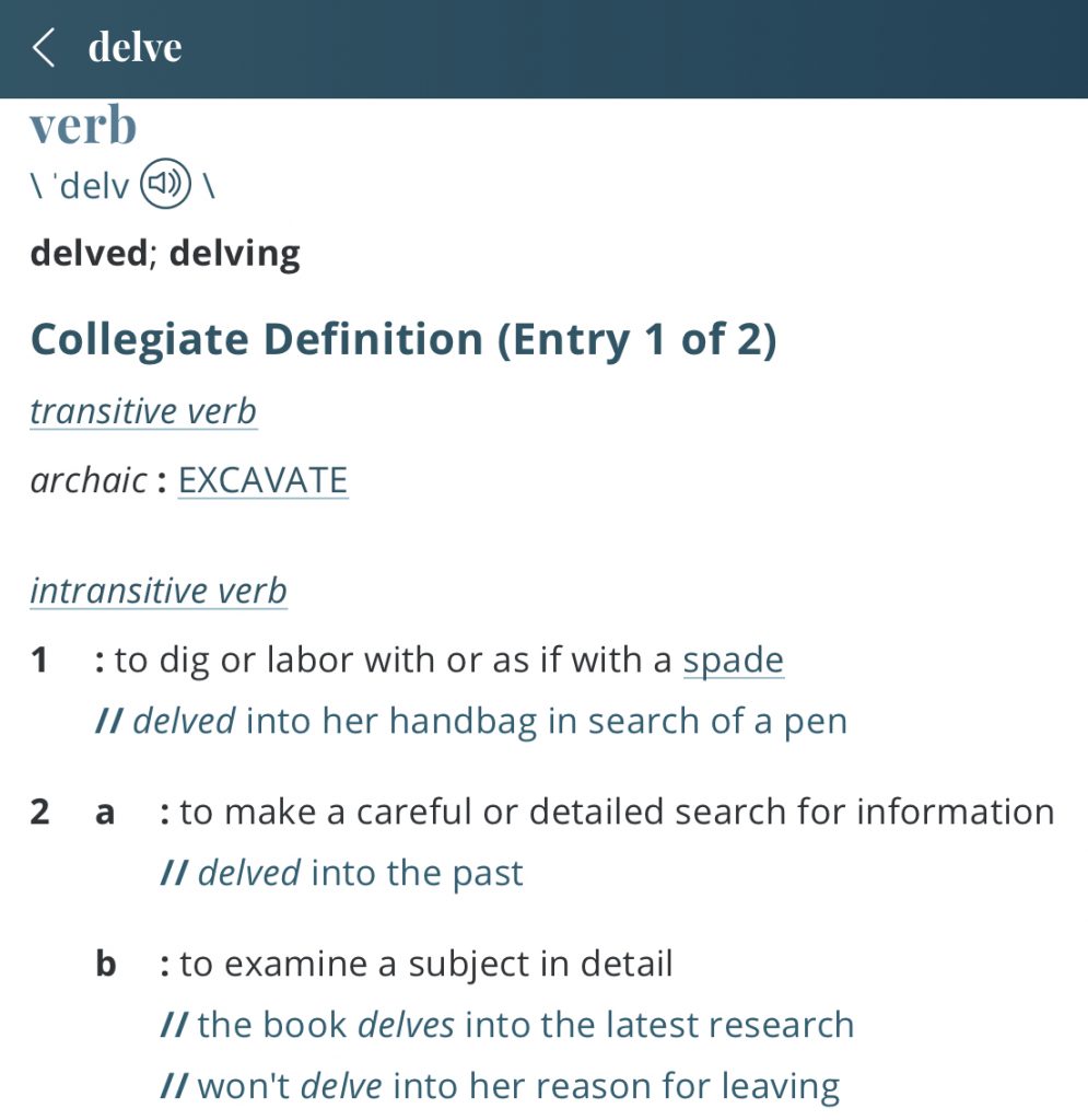 definition-delve