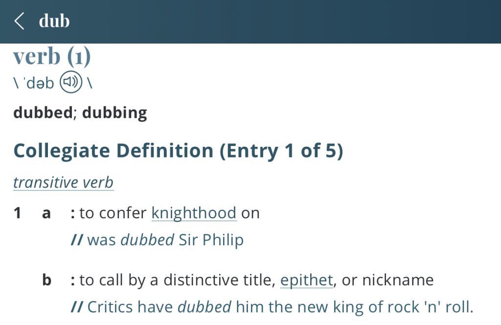 Definition-Dub