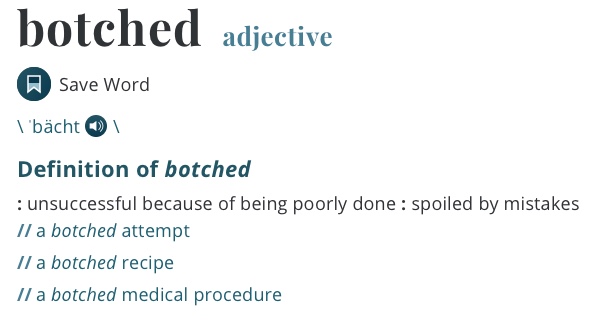 definition-botched