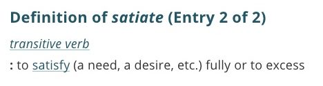 definition-satiate