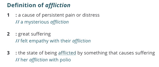 definition-affliction