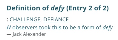 definition-defy