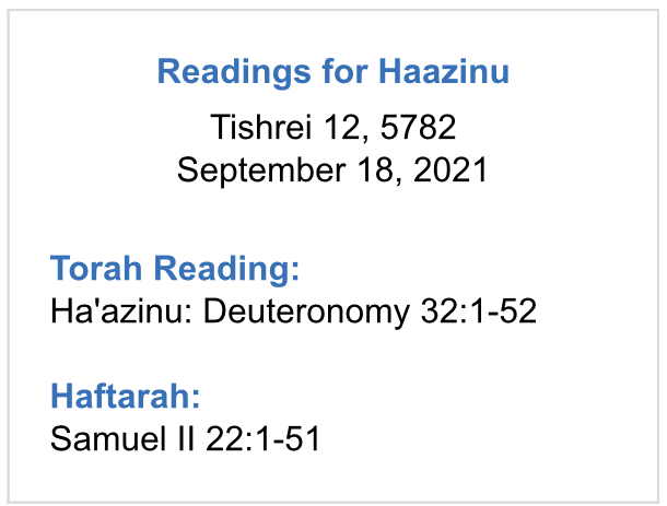 Readings-for-Haazinu