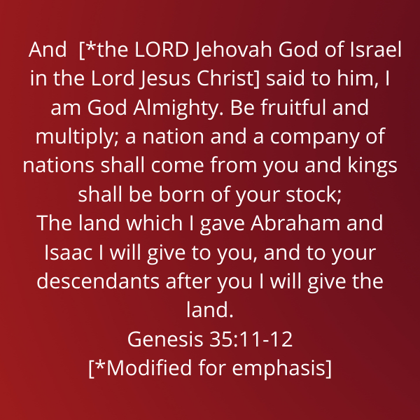 Genesis 35-11-12