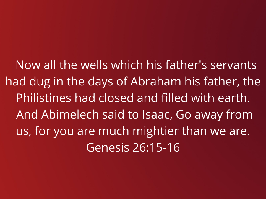 Genesis26-15-16