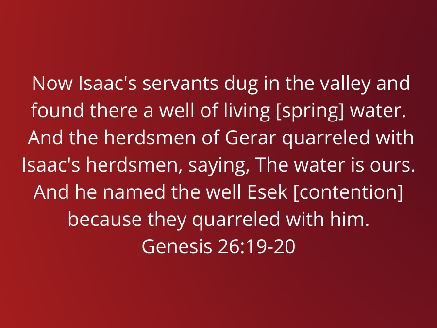 Genesis26-19-20