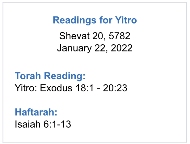 Readings-for-Yitro