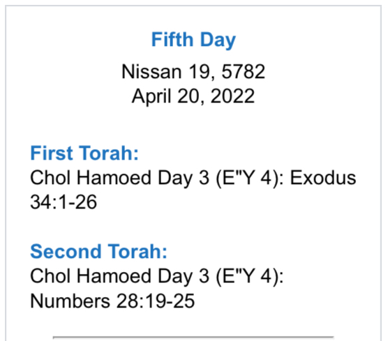 Readings-for-Passover-4-20-22